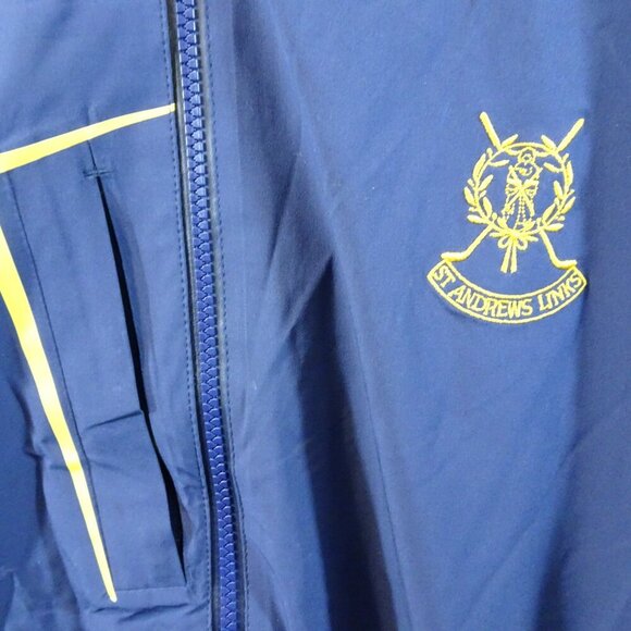 Sunice St Andrews Links Golf Jacket XXL Blue Full Zip Windbreaker Blue Green - Picture 3 of 6